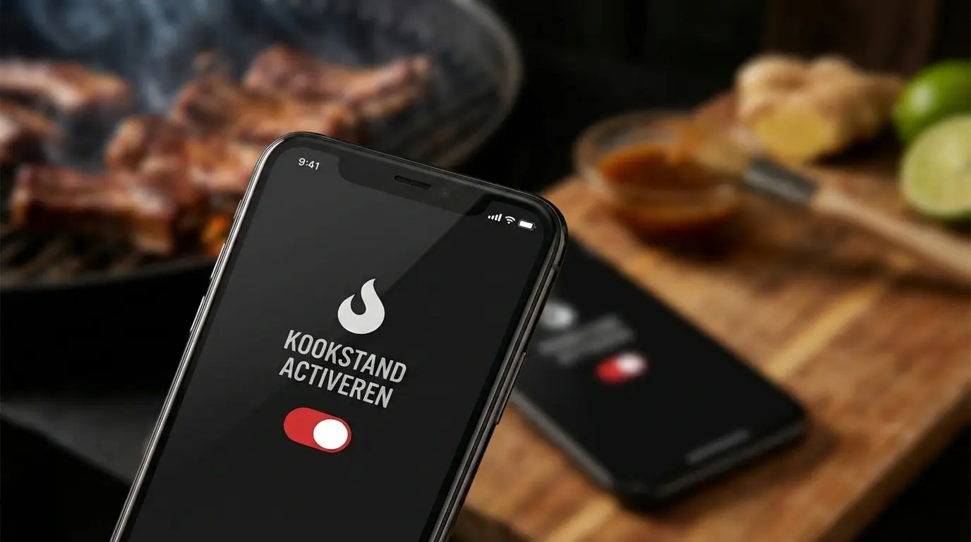 Geen zwart scherm meer tijdens het grillen: Zet de Kookstand aan!